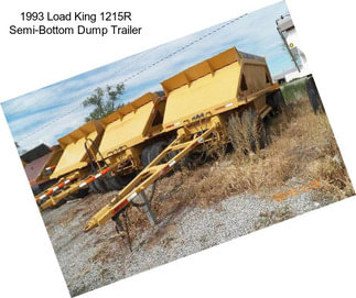 1993 Load King 1215R Semi-Bottom Dump Trailer