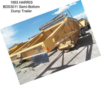 1993 HARRIS BDS3011 Semi-Bottom Dump Trailer