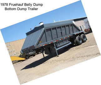 1978 Fruehauf Belly Dump Bottom Dump Trailer