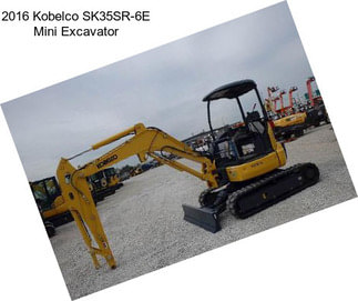 2016 Kobelco SK35SR-6E Mini Excavator