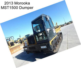 2013 Morooka MST1500 Dumper