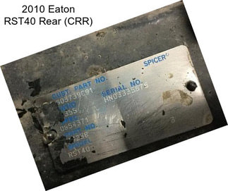2010 Eaton RST40 Rear (CRR)