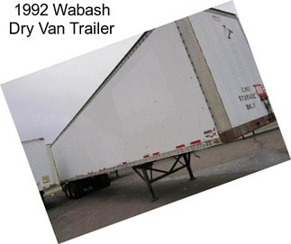 1992 Wabash Dry Van Trailer