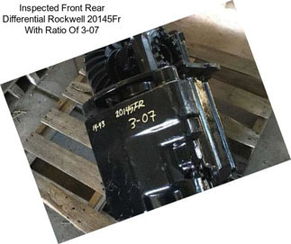 Inspected Front Rear Differential Rockwell 20145Fr With Ratio Of 3-07