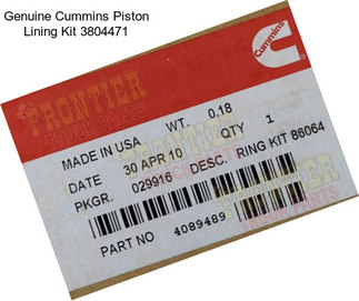 Genuine Cummins Piston Lining Kit 3804471