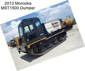 2013 Morooka MST1500 Dumper