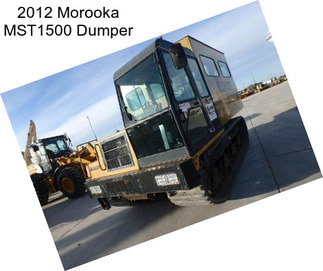 2012 Morooka MST1500 Dumper