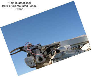 1994 International 4900 Truck-Mounted Boom / Crane