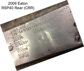 2009 Eaton RSP40 Rear (CRR)