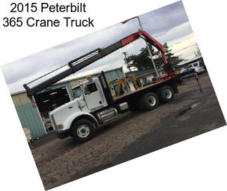 2015 Peterbilt 365 Crane Truck