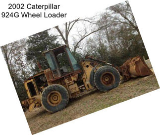 2002 Caterpillar 924G Wheel Loader