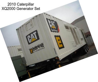 2010 Caterpillar XQ2000 Generator Set