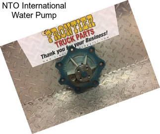 NTO International Water Pump