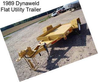 1989 Dynaweld Flat Utility Trailer