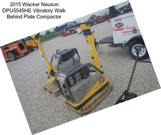 2015 Wacker Neuson DPU5545HE Vibratory Walk Behind Plate Compactor