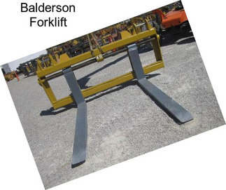 Balderson Forklift