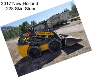 2017 New Holland L228 Skid Steer