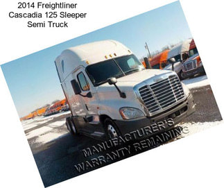 2014 Freightliner Cascadia 125 Sleeper Semi Truck