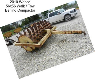 2010 Wabco 56x56 Walk / Tow Behind Compactor