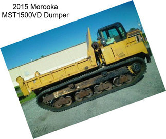 2015 Morooka MST1500VD Dumper