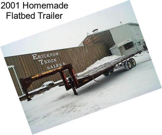 2001 Homemade Flatbed Trailer