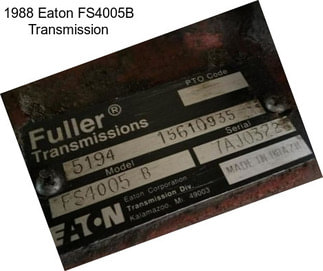 1988 Eaton FS4005B Transmission