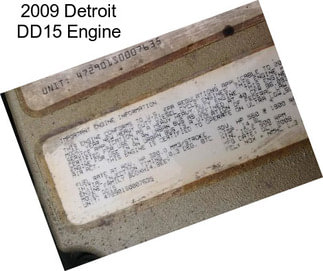 2009 Detroit DD15 Engine