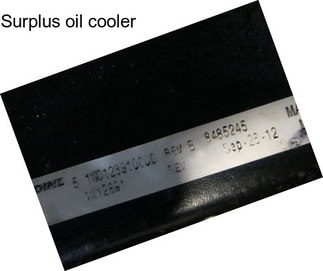 Surplus oil cooler