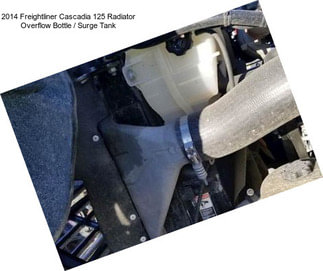 2014 Freightliner Cascadia 125 Radiator Overflow Bottle / Surge Tank