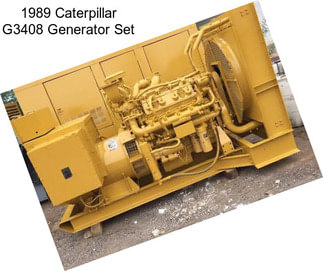 1989 Caterpillar G3408 Generator Set