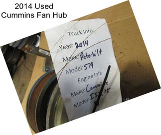 2014 Used Cummins Fan Hub