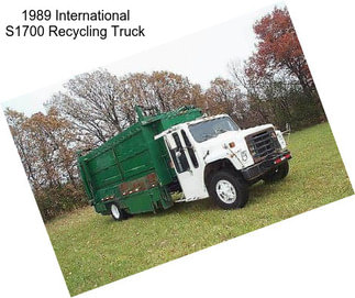 1989 International S1700 Recycling Truck