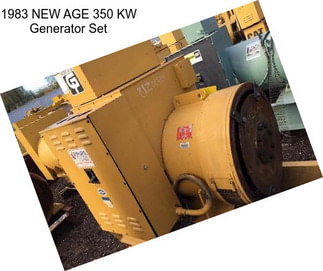 1983 NEW AGE 350 KW Generator Set