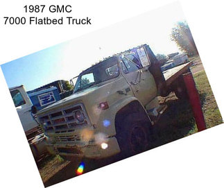 1987 GMC 7000 Flatbed Truck