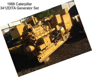 1988 Caterpillar 3412DITA Generator Set