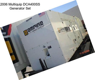 2006 Multiquip DCA400SS Generator Set