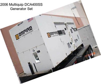 2006 Multiquip DCA400SS Generator Set