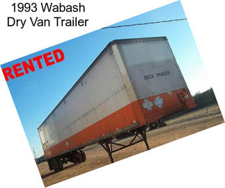 1993 Wabash Dry Van Trailer