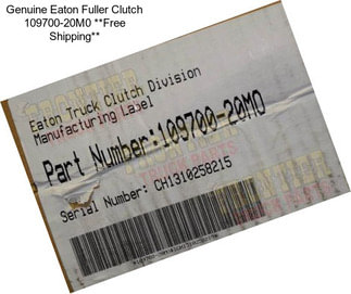 Genuine Eaton Fuller Clutch 109700-20M0 **Free Shipping**