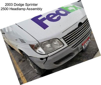 2003 Dodge Sprinter 2500 Headlamp Assembly