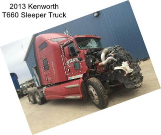 2013 Kenworth T660 Sleeper Truck