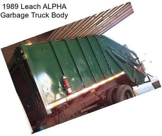 1989 Leach ALPHA Garbage Truck Body