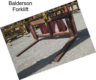 Balderson Forklift