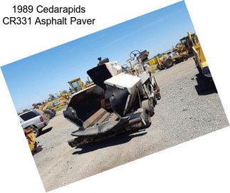 1989 Cedarapids CR331 Asphalt Paver