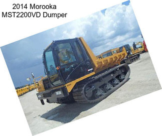 2014 Morooka MST2200VD Dumper