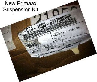 New Primaax Suspension Kit