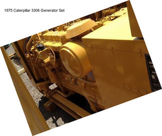 1975 Caterpillar 3306 Generator Set