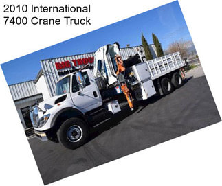 2010 International 7400 Crane Truck