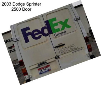 2003 Dodge Sprinter 2500 Door