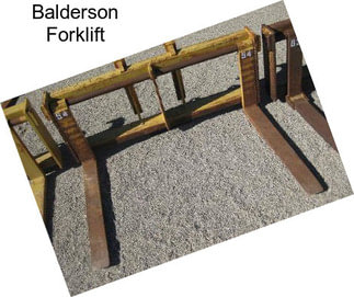 Balderson Forklift